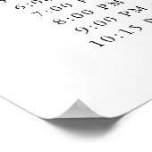 Typografie Script Elegant Poster (Hoek)