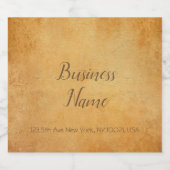 Typografie Script Oud Papier Kijk Trendy Sjabloon Bier Etiket (Enkel label)