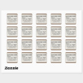 typografie Sla de datum ticket stickers (Vel)