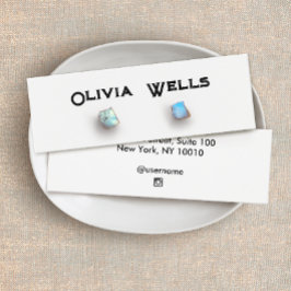 typografie Stud Oorbel Display Kaart