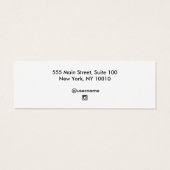  typografie Stud Oorbel Display Kaart (Achterkant)