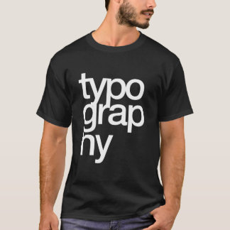 typografie t-shirt