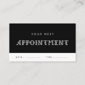  typografie tattoo salon afsprakenkaartje (Voorkant)