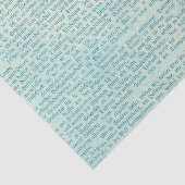  typografie tissuepapier (Detail)