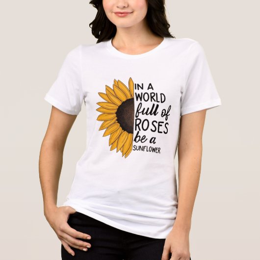 typografie Tri-Blend shirt (Voorkant)