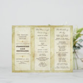 typografie-trouwprogramma's (Staand voorkant)