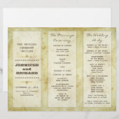 typografie-trouwprogramma's (Voorkant / Achterkant)