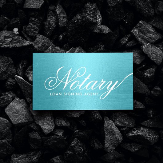 Typografie Turquoise Visitekaartje