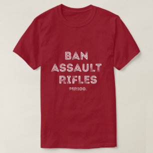Typografie van Ban Assault Rifiles T-shirt