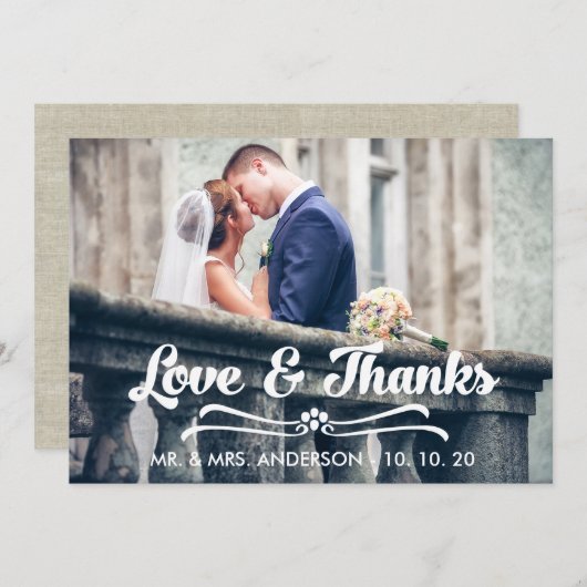 TYPOGRAFIE VAN BEDANKT EN VERLIES DANK U (Voorkant / Achterkant)