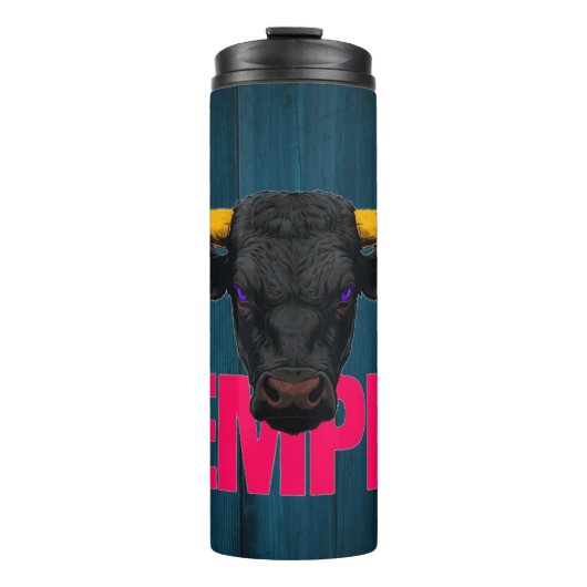 Typografie van Black Bull Thermosbeker (Voorkant)