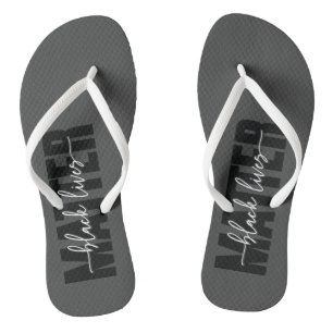 Typografie van Black Lives Matter Teenslippers