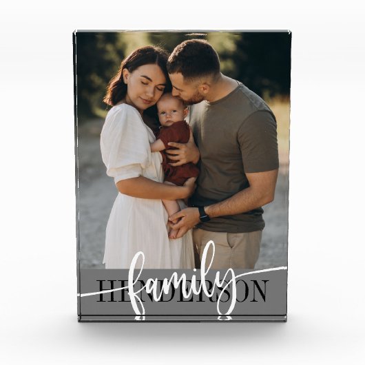 Typografie van familiefoto fotoblokken (Voorkant)