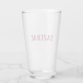 typografie van grote sazerische cocktail glas (Achterkant)