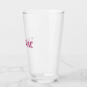 typografie van grote sazerische cocktail glas (Links)