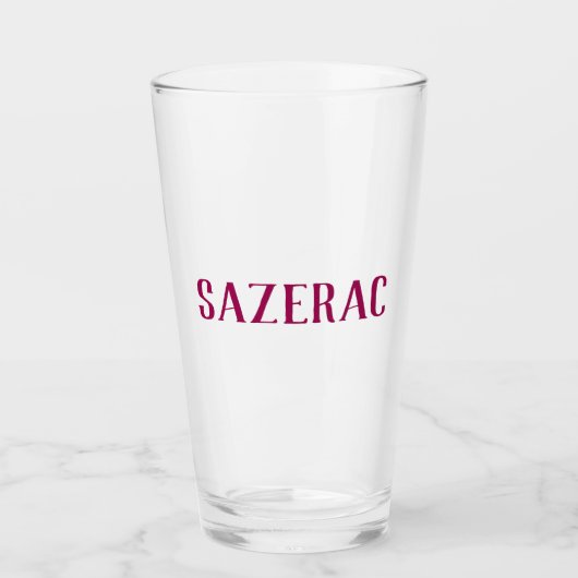 typografie van grote sazerische cocktail glas (Voorkant)