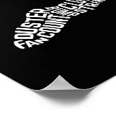 Typografie van honkbalpitcher Word Art Poster (Hoek)