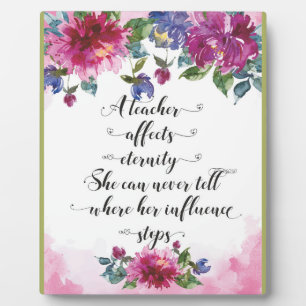 Typografie van leraar Terug naar school Fotoplaat