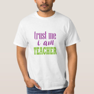 Typografie van leraren t-shirt