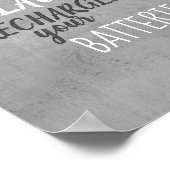 typografie van muurkunst : goed lachen poster (Hoek)