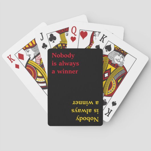 Typografie van pokerprijsopgave speelkaarten (Achterkant)