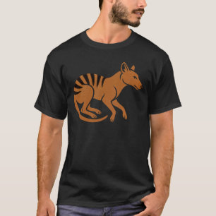 typografie van thylacine ontwerp t-shirt