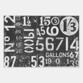 Typografie Verpakkingspapier voor ontkoppeling Inpakpapier Vel (Voorkant)