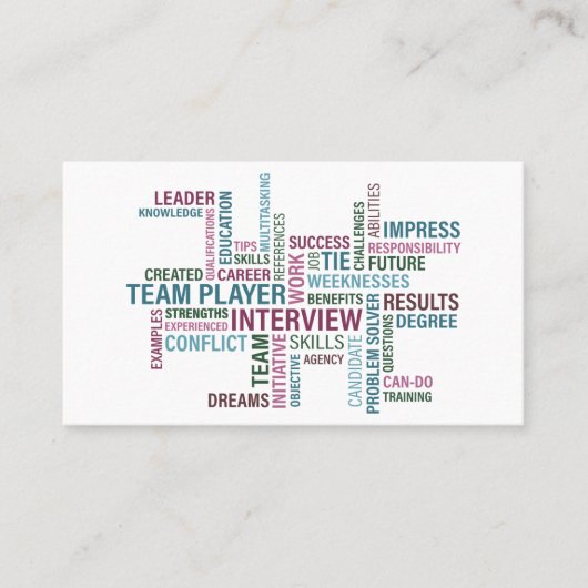 Typografie Visitekaartje (Voorkant)