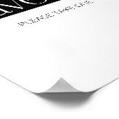 Typografie Vlinder gunsten neem er een Poster (Hoek)