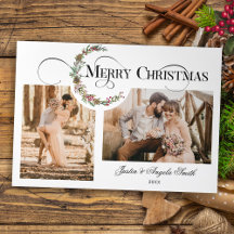 Typografie voor heerlijk en vrolijk kerstfeest Mul