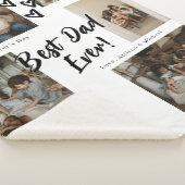Typografie voor papa-script 6 foto-collage sherpa deken (3/4)