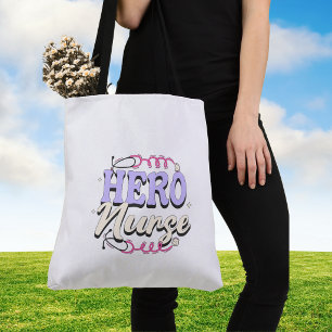 Typografie voor verpleegsters Violet Grote Keepsak Draagtas