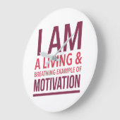 Typografie Wandklok Grote Klok (Hoek)