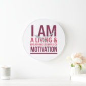 Typografie Wandklok Grote Klok (Huis)