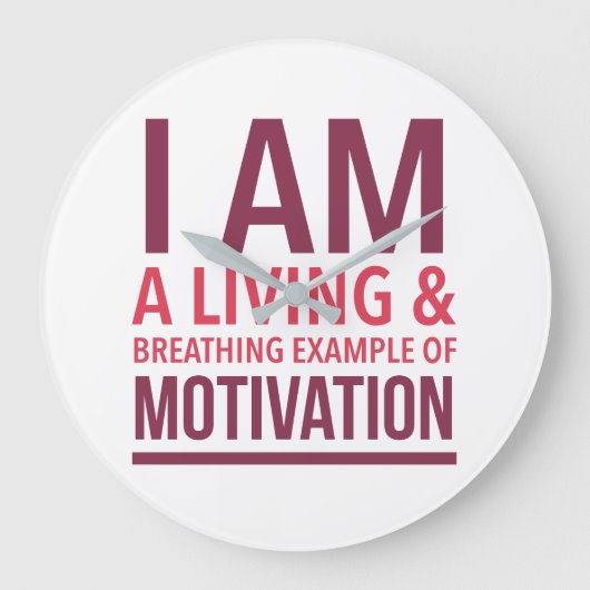 Typografie Wandklok Grote Klok (Voorkant)