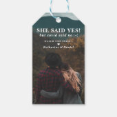 Typografie Weddenschap Uitstel sparen de Datum Cadeaulabel (Voorkant)