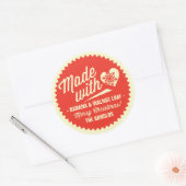  TypografieKerstcadeau Stickers / labels (Envelop)