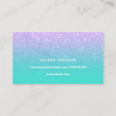 Typografiellavender glitter turquoise loyalty (Achterkant)