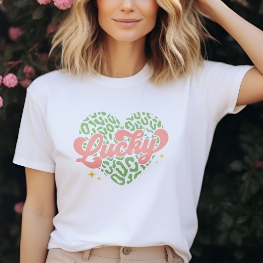 Typografisch hartontwerp St. Patricks Day T-shirt