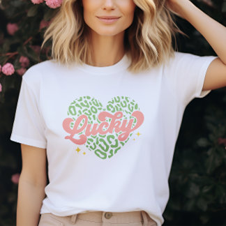 Typografisch hartontwerp St. Patricks Day T-shirt