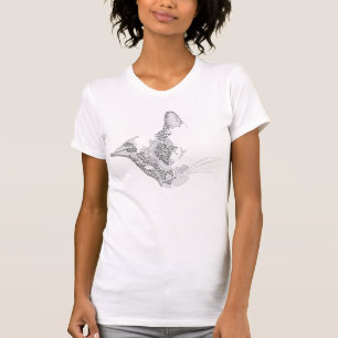 Typografisch Kat T-shirt