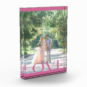 Typografisch LOVE Lijst Design Fotoblokken (Links)