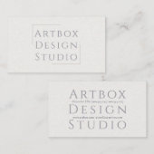 typografisch rijstpapier | Wit Visitekaartje (Voorkant / Achterkant)