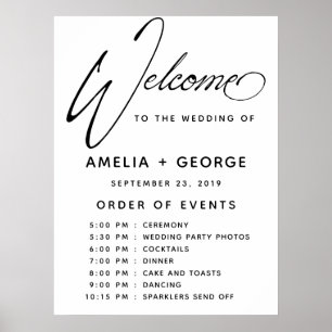 Typografisch script Natuurhandschrift Poster