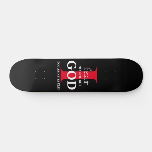 Typografische Bijbelversie ● Ik vrees niemand maar Skateboard (Horizontaal)