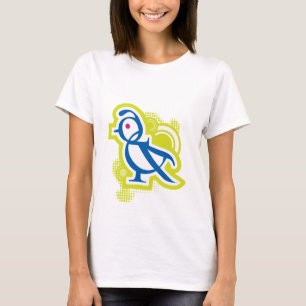Typografische Bird T-shirt