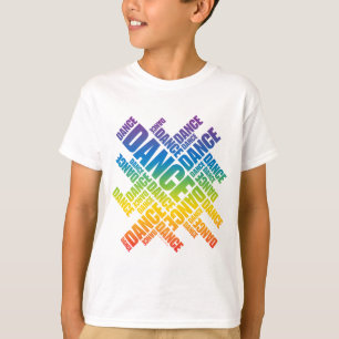 Typografische Dans (Spectrum) T-shirt