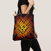 Typografische Dans (Vuur) Draagtas (Dichtbij)