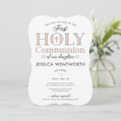 Typografische First Heilige Communistische Dochter Kaart (Staand voorkant)