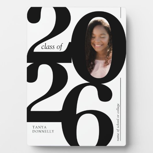 Typografische foto Afstuderen 2025 Fotoplaat (voorkant)